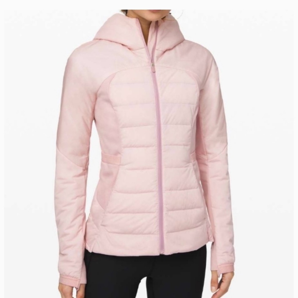 ✨ Lululemon Down For It All Jacket – Porcelain Pink – Size 6 ✨